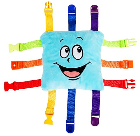 Buckle Toys - Bubbles Square - Learning Activity Toy - Develop Motor Skills and Problem Solving - Easy Travel Activities for Kids Toy