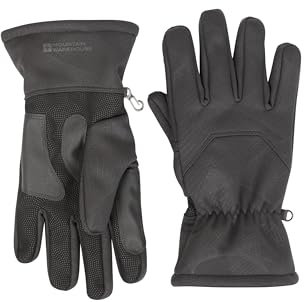 Mountain Warehouse Extreme Wasserfeste Handschuhe - Winddicht, wasserbeständig, atmungsaktiv, Taschen, elastische Bündchen - Für Skifahren und Snowboarden, Winter Dunkel Grau Small