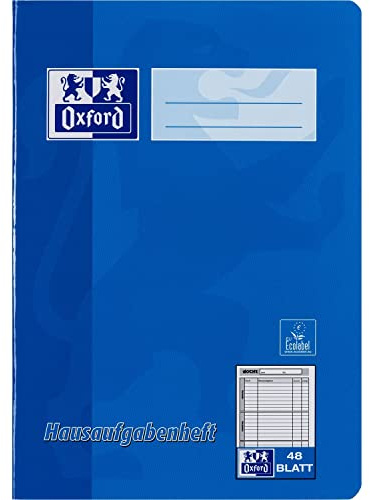 Oxford 100057950 Hausaufgabenheft - A5, 48 Blatt, sortiert