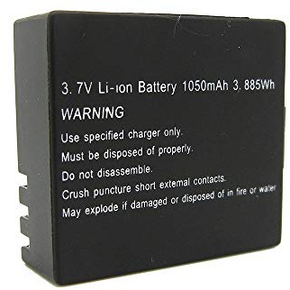 easypix GoXtreme – 1050 mAh Akku für Vision 4 K, schwarz