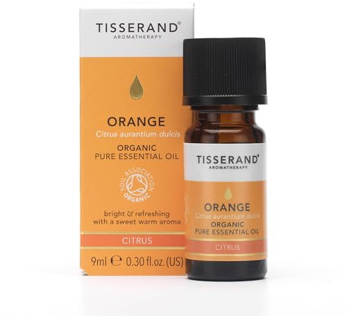 Tisserand Aromatherapy,Orange - Organic Essential Oil,Massage Oil, Aromatherapy Oil, Skin Oil, Oil for Diffuser,100% Pure Essential Oil - 9ml