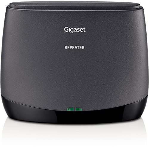 Gigaset Repeater Funkrelais zur Erhöhung der Reichweite für Dect-Schnurlostelefone, schwarz