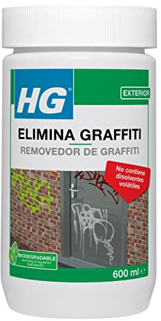 HG Aerosol Quita Grafiti en Emulsión para Todas las Superficies, Pared, Cristal o Madera – 600 ml