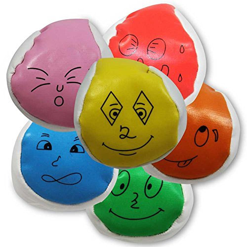 24 x Catchball Jonglierball Ball Fun Gesicht 5,5 cm