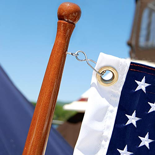 Taylor Made Products Teak Flag Pole for Boats Brown 1 Dia. x 30 Long