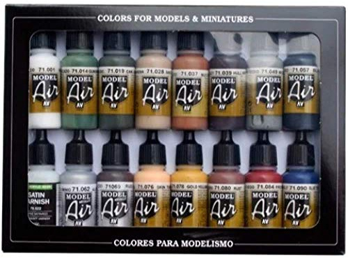 AV Vallejo Model Air Set Lot de peintures pour maquette Railway Colors Europe
