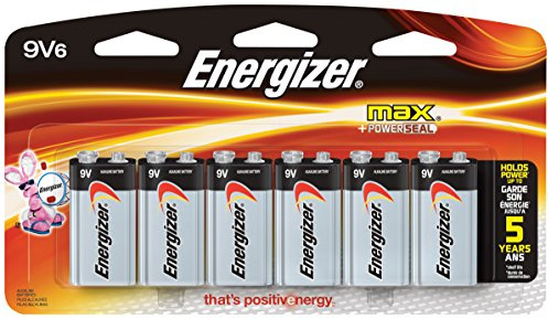 Energizer Lot de 6 Piles alcalines 9 V