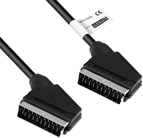 mumbi 07480 Scartkabel Scartstecker 21-polig auf Schartstecker 21-polig, 1.40m