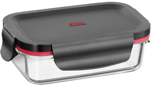 Silit Storio Vorratsdose 18 x 13 cm, Glas, Vorratsglas, luftdichter Aroma-Deckel, Frischhaltedose zum Vorbereiten, Aufbewahren und Servieren