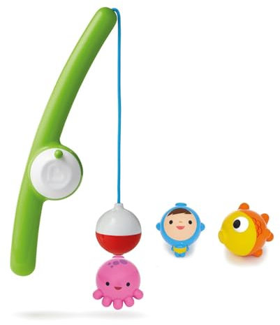 Munchkin Gone Fishing Rod and Reel Magnetic Bath Toy Set | Fun and Interactive Bath Toy for Children and Toddlers | Baby Essentials
