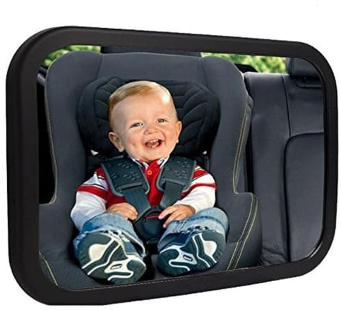 Shynerk Baby Car Mirror, Rear Facing Car Seat Mirror Safety for Infant Newborn, Baby Mirror with Wide Rearview & 360° Rotation, Shatterproof & Easy Assembled Crash Tested
