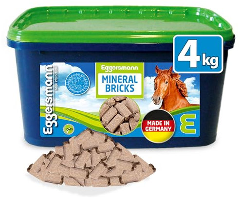 Eggersmann Mein Pferdefutter Mineral Bricks 4 kg - Mineralfutter für Pferde - Zur Unterstützung des Stoffwechsels & Immunsystems - Pferdefutter mit Mineralstoffen & Vitaminen
