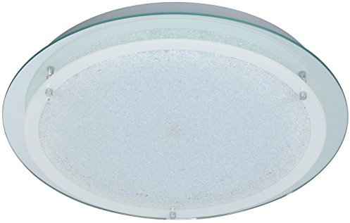 ACTION by WOFI 908001016300 A Deckenleuchte, Metall, 11 W, Integriert, chrom, 30 x 30 x 5.5 cm