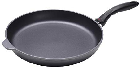 Swiss Diamond 12.5 Inch Frying Pan Nonstick Diamond Frying Pan, Aluminum Coated Skillet, Dishwasher Safe and Oven Safe Fry Pans with Stainless Steel Handle, Grey