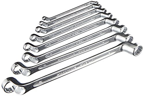 STAHLWILLE STABIL Nr. 20/8 l Doppelringschlüssel Set 8-tlg. (6-22 mm) l tiefgekröpft l extrem belastbar l schraubenschonend l Made in Germany