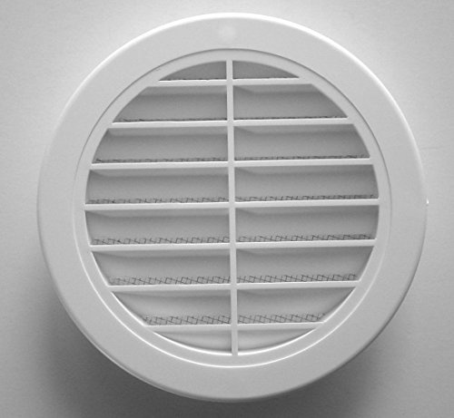 Upmann Lüftungsgitter rund Kunststoff 175mm weiß 66617