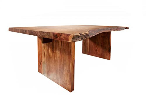 MASSIVMOEBEL24.DE | Freeform Baumtisch #114 300x110 Akazie lackiert, Farbe:Dunkelbraun lackiert, Größe:250x110 cm