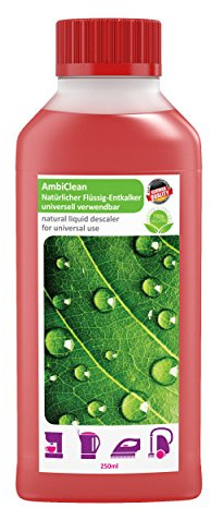 AmbiClean Universal-Entkalker für Kaffeevollautomaten, Kaffee-Maschinen, Wasserkocher etc. | 100% Natürlich | Made in Germany | Für Jura, Siemens, Delonghi, Krups, Melitta, Bosch uvm.| 1 x 250ml