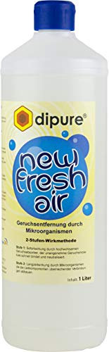 dipure® New Fresh Air Geruchsentferner mit Mikroorganismen - Geruchsneutralisierer/Geruchsvernichter gegen Rauch-Geruch, Nikotin-Geruch (Nikotinentferner), Moder-Geruch uvm.