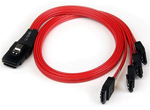 StarTech.com SFF-8087 auf 4x SATA Kabel 50 cm - Internes Mini SAS auf Serial-ATA Reverse Multilane Kabel - SFF 8087 36-Pin / S-ATA 7-Pin