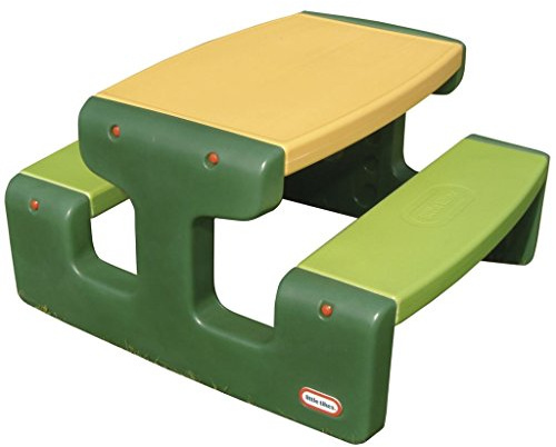Little Tikes Großer Picknicktisch - Platz für bis zu 6 Personen - Für Hausaufgaben, Projekte und Spiele - Evergreen