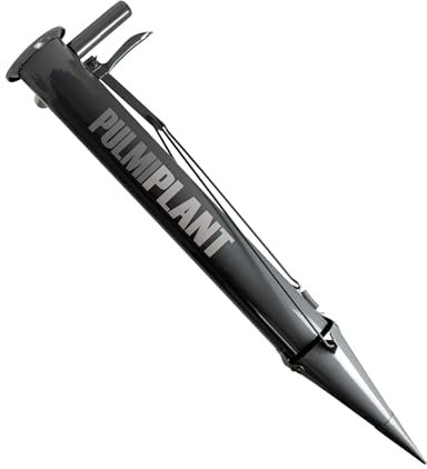 KAMIKAZE Plantadora Manual para Bulbos y Verduras. Doble Asa con Punta Reforzada. Plantador Fácil de Usar Mecanismo de Liberación Automática. Acero Ultra Robusto y Ligero con Pintura EPOXY