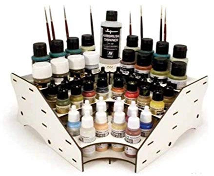 Vallejo Zubehör - Farbständer Expositor AV Eckmodul 270 x 270 x 110 mm für die optimale Präsentation von Farben und Malutensilien. Ideal für Künstler und Modellbauer.