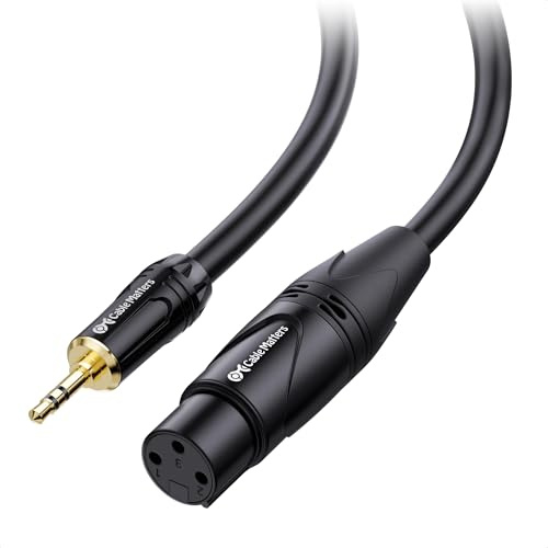 Cable Matters Unbalanced 3.5mm to XLR Cable - 6ft, Male to Female, 1/8 Inch to XLR Cable