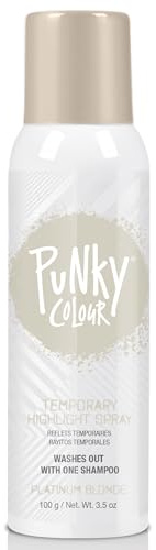 Punky Temporary Hair Highlight Spray, Platinum Blonde, 3.5 oz, 1-Pack