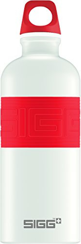 SIGG Color Your Day, 0.6 L, Trinkflasche, weiß/rot