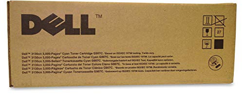 Dell Tonerkassette mit Standard-Kapazität 3.000 Seiten für Dell 3130cn Farb-Laserdrucker Cyan