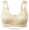 WingsLove Women's Full Cup Minimizer Bra Wide Straps Non-Wired No Padding Bra Comfort Plus Size (Nude 38G)