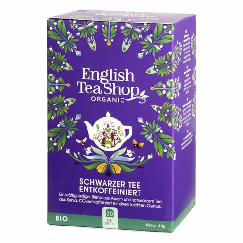 English Tea Shop Organic Decaffeinated Black Tea 20pc, 40 g