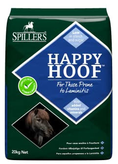 SPILLERS Happy Hoof Horse Feed 20kg - High Fibre Healthy Hoof Horse Feed and Chaff - Food Pellets Suitable for Senior Horses and Ponies