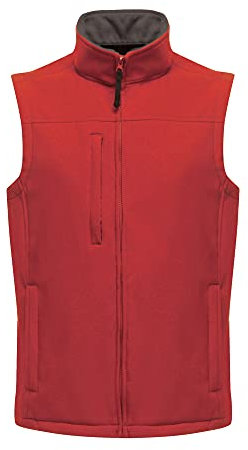 Regatta Professional Softshell-Weste Flux für Herren, klassisches Rot, Größe M, wasserabweisend und wärmend