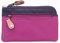 Portamonete in Pelle con Portachiavi GENO Collezione Rainbow Visconti RB69 Bacca Multi