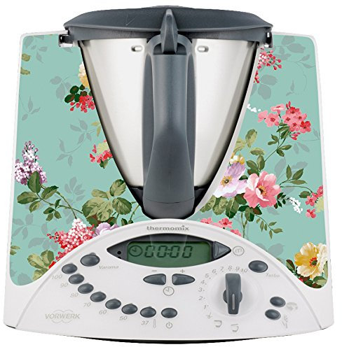 Deko-Aufkleber sticker für Thermomix TM31 Vintage Blumen