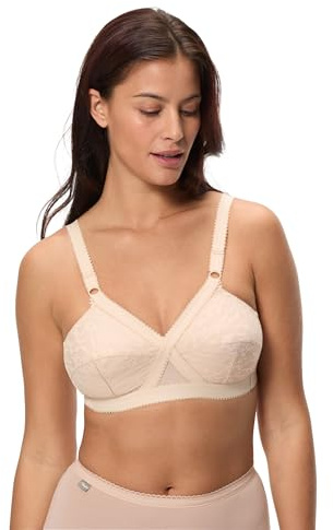 Playtex Soutien-Gorge Sans Armatures Cœur Croisé Classique Femme x1, Beige, 115E