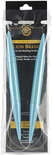 Lion Brand Yarn 400-5-1905 Circular Knitting Needles, 29-Inch, Size 19, 15mm, Turquoise