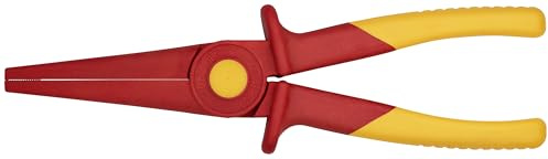 Knipex 98 62 02 Flat Nose Plastic Pliers 1000V Insulated, Red/Yellow