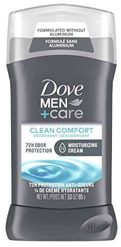 Dove Men+Care Deodorant Stick Aluminum-free formula with 48-Hour Protection Clean Comfort Deodorant for men with Vitamin E and Triple Action Moisturizer, 3 Ounce (Pack of 1)