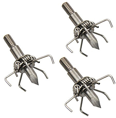 Mangobuy 12 stücke Bogenschießen 100 Grain Broad Head Jagd Schießen Kleintier Spiel Judo Pfeilspitze