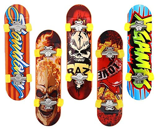 Kungfu Mall 5pcs Satz Finger Skateboard Truck Skateboard Junge Kind Toy