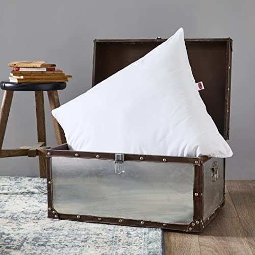 DODO | Oreiller Naturel Anti-acariens 65x65 | Confort Médium | Oreiller Calgary 30% Duvet 70% Plumettes | Douceur Percale Coton et Thermorégulant | Fabriqué en France | Lavable en Machine à 40°c