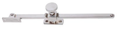 Screw Down Casement Window Stay 250mm - Polished Chrome