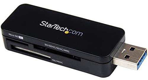 StarTech.com USB 3.0 Multimedia Memory Card Reader - Portable SDHC MicroSD Card Reader - External USB Flash Card Reader (FCREADMICRO3)