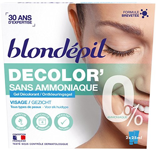 Blondepil Gel Décolorant sans Ammoniaque pour Visage 2 X 25 ml