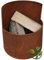 mgc24® Feuerschale für Garten und Terrasse »Demeter« | rund ca. 38x38x38cm | Stahl Rostoptik