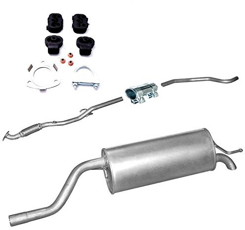 Auspuff ENDSCHALLDÄMPFER MITTELSCHALLDÄMPFER + Montagesatz Achtung es passt nur für angegebene Auto !!!