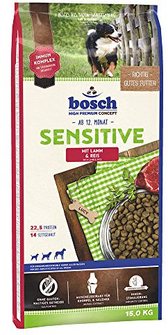 Bosch 44047 Hundefutter Sensitive Lamm und Reis 15 kg